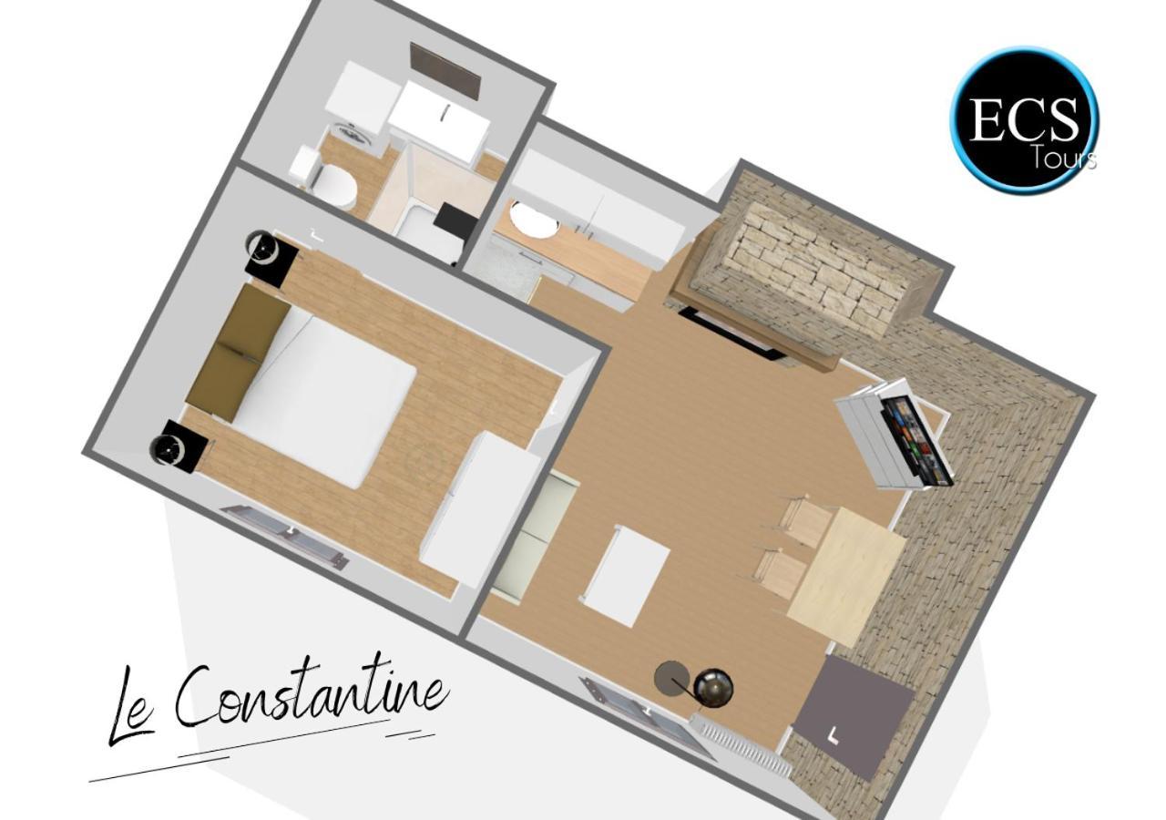 Le Constantine - Quartier Historique - Charme & Ancien Apartment Tours Exterior foto